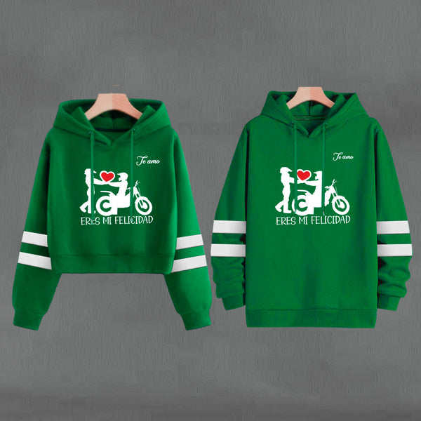 Buso Buzo, Hoodie MOTO FRASE VERDE